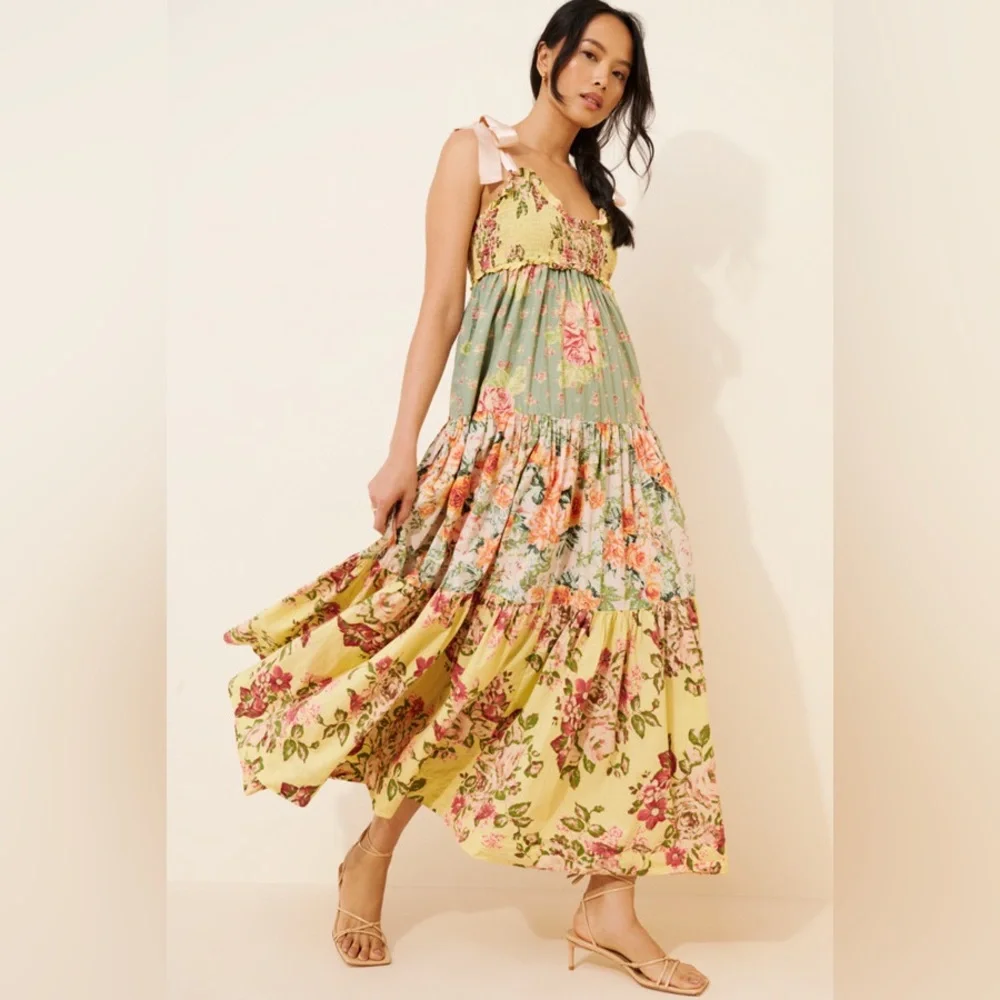 Free People Bluebell Tiered Maxi Dress
